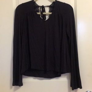 chloe & katie Tops - Nordstrom indigo bell sleeve lace back top🌟 chloe & katie Tops - Nordstrom indigo bell sleeve lace back top🌟